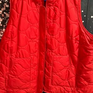 Croft & Barrow Quilted Red Vest – Women’s Plus 3X ❤️